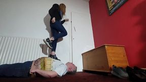 Danielle 4 Pairs Of Sneakers & 2 Of Shoes Half Hour Trample FLOOR CAM