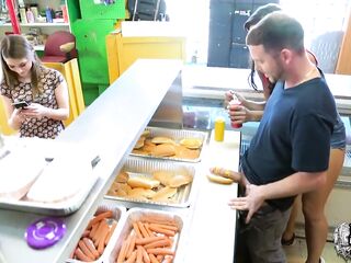 Reality Kings - two wicked teens share a hotdog