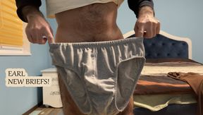 These are Earl&#039;s new gray briefs