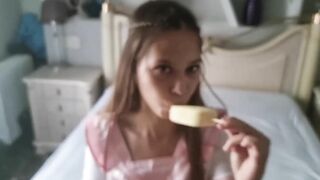 I like to run the ice cream on my cunt