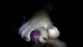 hermosa acabada con los pies de mi mujer