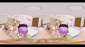 VR180 mmd Towa BlowJob 3d hololive Hentai