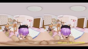 VR180 mmd Towa BlowJob 3d hololive Hentai
