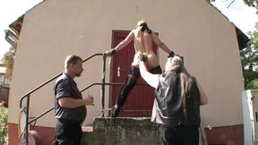 BDSM Blonde Is Tied up and Whipped