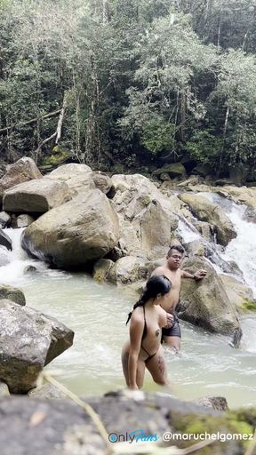 get almost caught fucking in the river   Clip 1