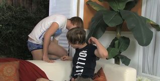 He caught him jerking off and then the real fun begins