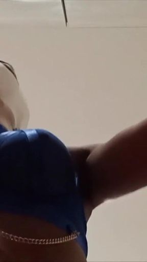 MILF Plays with Cock and Two Dildos with Cumshot on Her Face