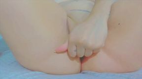 Masturbating and showing off my big pink pussy