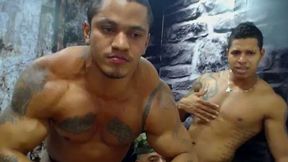 Hunks Touch and Blowjob