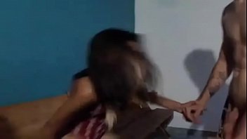 hot dirty couple in front of cam