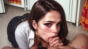 i don t care about the cameras in the office. i ve wanted to taste his sweet cum right at work for a long time. [ai]