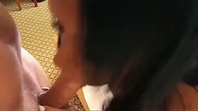Naughty brunette cougar gets a dirty fellatio in Berlin