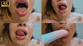Close-up Mouth Fetish Beautiful Agony 4K