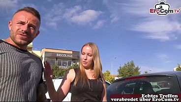 German teen tourist is picked up and fucked in Mallorca