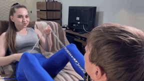 b149c Humiliating the schmuck! Catch my drool, worm! I'll tie you up and mock you worm!