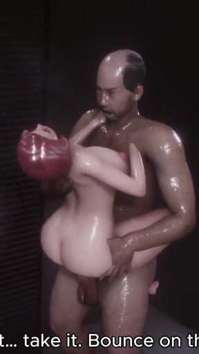 3D Maid Lila Gets Fucked Hard Part 2 - Shower Sex with Redhead Babe   Clip 1