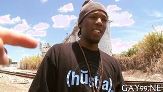 Joy of Homos64: Hardcore interracial anal action with a hot interracial couple