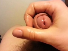 Danish Guy - Masturbating and cumming - Top view!