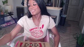 Tranny Pizza Girl Fucks Box With Her Futa Cumshot