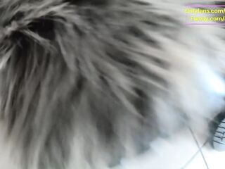 Golden Costume, Furry & Smokin' – Curly Twat, Deep Oral job sex & Hard Doggy on a Freezer