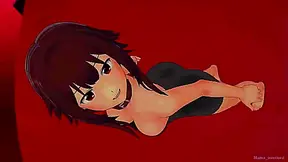 Hot magician Megumin wants to fuck after a shower (hentai) (adult version)