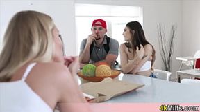 Stepmom Craves Fun with My New GF; She's&#x59BB;Material for Passionate Playtime!