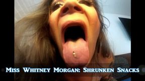 Giantess Whitney Morgan: Shrunken Snacks - wmv