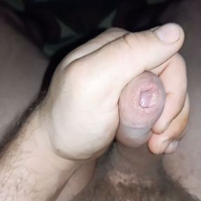 Fast cumshot Uncut cock