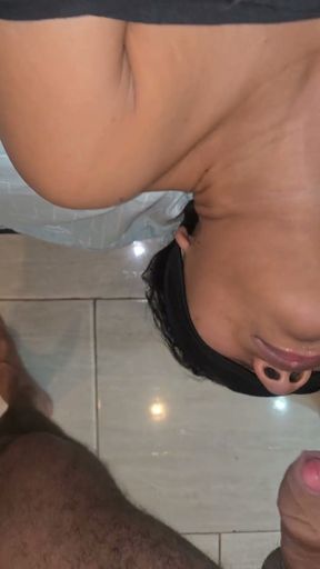Drinking piss from a bottle and then taking milk straight down the throat.   Clip 1