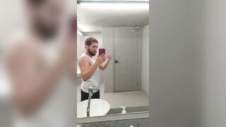I nearly got caught unveiling myself in the gym douche, and the folks nearly caught me.