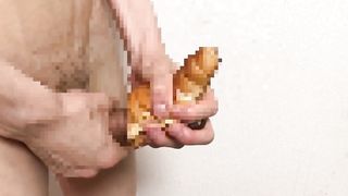 【閲覧注意】チョココロネでオナニーしてみた I Masturbated with Chocolate Coronets. 【warning.】