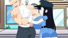 BUSTED! Busty Police Woman wants to punish the Thief - Cartoon Parody