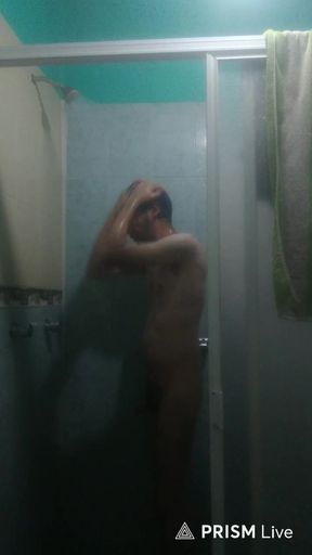 Man Showering