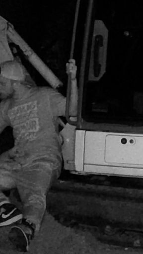 Risky Outdoor Public Blowjob and Bareback on Excavator