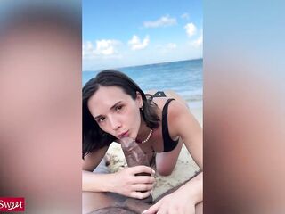 Large Boobs Nympho Eve Pleasing Railed Coarse By BBC Troy Francisco In Public Beach