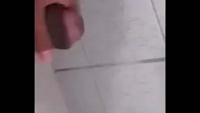 Huge Brazilian Stud Cums Hard in Secret Bathroom Quickie – 18+