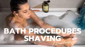 bath procedures: shaving