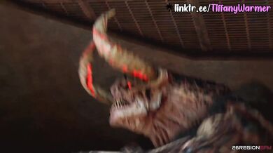 Sarah vs Khnum the animated hentai fuck