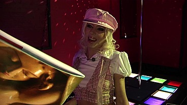 Cute Harmony Wears White Lingerie And Bends Over To Get Fucked In The Bar
