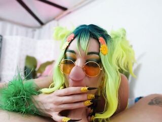 Duet gets Her Unfathomable Mouth Taut Vagina and Biggest Melons Banged - Cosplay - Little