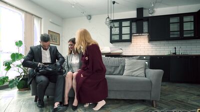 MATURE4K. Surprise threesome...With our mature and horny neighbour