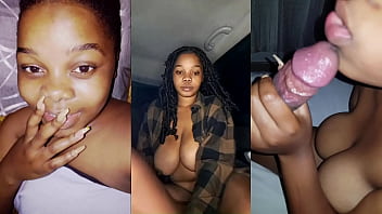 Naive Plump Busty African Beauty With Bimbo Dick Sucking Lips Teases Her Uber Driver &amp_ Ends Up Sucking BBC The Whole Night