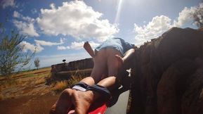 30 Year Old Jinx and 60 Year Old Rex Fuck Outdoors Before Blowjob