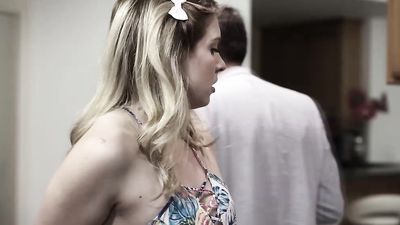 Creepy uncle chokes and fucks brothers teen daughter!
