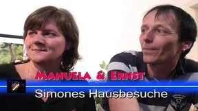 Big boobed German cougar in stockings fucks horny amateur couple