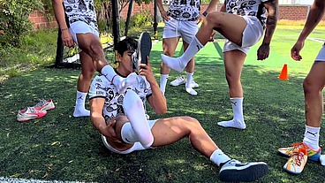 Jugando bajo el sol, uno se pone más caliente de lo normal