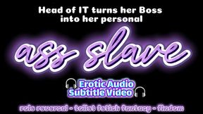 Erotic Audio Subtitle Video - IT Babe Makes Boss Her Toilet Paper Ass Slave wmv version