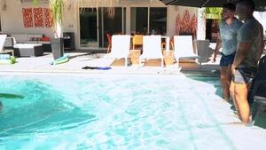 Twink Trade: Bareback Foursome by the Pool