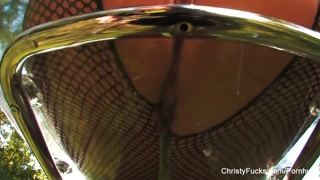 Christy Mack Oils up her pussy and ass