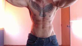 Sexy Guy Struts His Stuff and Shows Off His Tatts